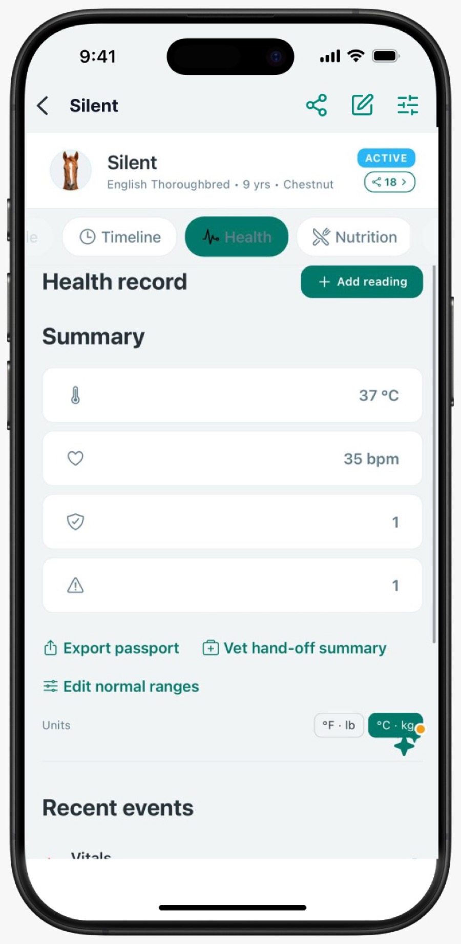Clinical health record